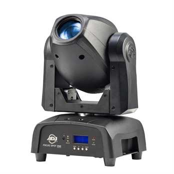 Focus Spot ONE, 35 Watt LED und 3 Watt UV LED Der Focus Spot One von American DJ ist ein Leistungsstarker kopfbewegter Scheinwerfer mit 35W Kaltweiß-LED und einer 3W-UV-LED. Er füllt mit seinen Effekten und leuchtenden Farben sehr gut große Räume a Focus Spot ONE, 35 Watt LED und 3 Watt UV LED Der Focus Spot One von American DJ ist ein Leistungsstarker kopfbewegter Scheinwerfer mit 35W Kaltweiß-LED und einer 3W-UV-LED. Er füllt mit seinen Effekten und leuchtenden Farben sehr gut große Räume a