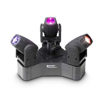 Hydrabeam 300 RGBW, 3 RGBW Moving Heads Ein spektakuläres Moving Head Set von Cameo ganz neu im Programm: 3 ultraschnelle Movingheads sind auf einer dreieckigen Basis montiert und können über Stand Alone, Master Slave mit 16 Betriebsarten oder übe Hydrabeam 300 RGBW, 3 RGBW Moving Heads Ein spektakuläres Moving Head Set von Cameo ganz neu im Programm: 3 ultraschnelle Movingheads sind auf einer dreieckigen Basis montiert und können über Stand Alone, Master Slave mit 16 Betriebsarten oder übe