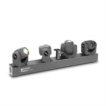 HYDRABEAM 4000 RGBW Der HYDRABEAM 4000 von Cameo verfügt über vier individuell steuerbare Moving Heads mit sehr schnellen 540° Pan und 270° Tilt die auf deinen 1m langen Scheinwerfersystem angebracht sind. Er ist in fünf verschiedenen DMX-Modi Ste HYDRABEAM 4000 RGBW Der HYDRABEAM 4000 von Cameo verfügt über vier individuell steuerbare Moving Heads mit sehr schnellen 540° Pan und 270° Tilt die auf deinen 1m langen Scheinwerfersystem angebracht sind. Er ist in fünf verschiedenen DMX-Modi Ste