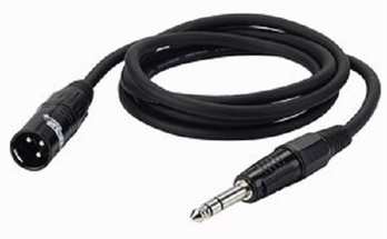 3pol XLR male auf 6,3mm Klinke Stereo 6 Meter 3pol XLR male auf 6,3mm Klinke Stereo 6 Meter