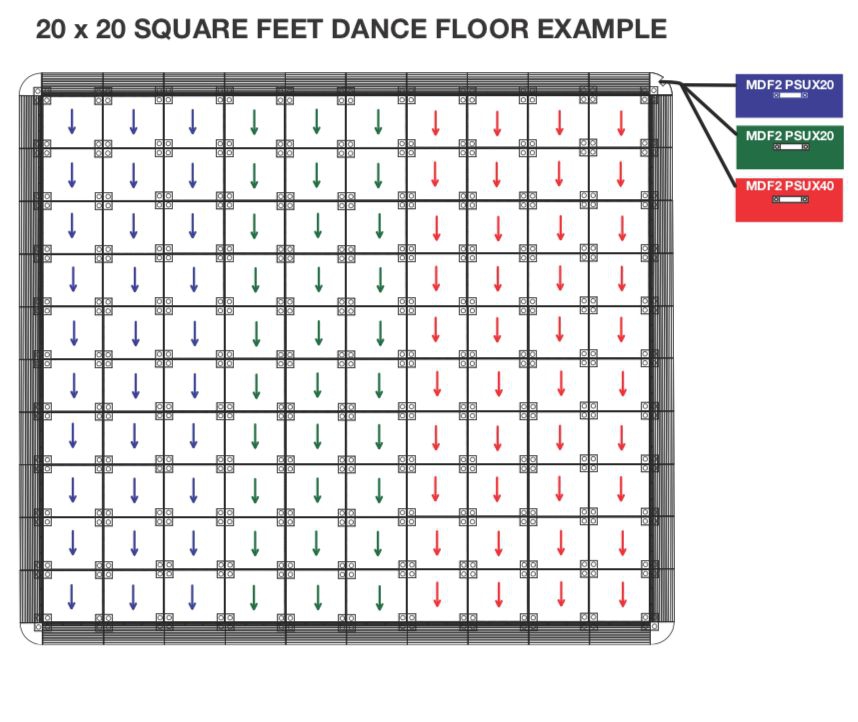 ADJ MDF2 Magnetic Dance Floor Panel