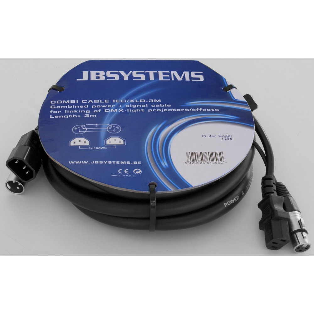 JB Systems Combi Cable IEC/XLR 3m