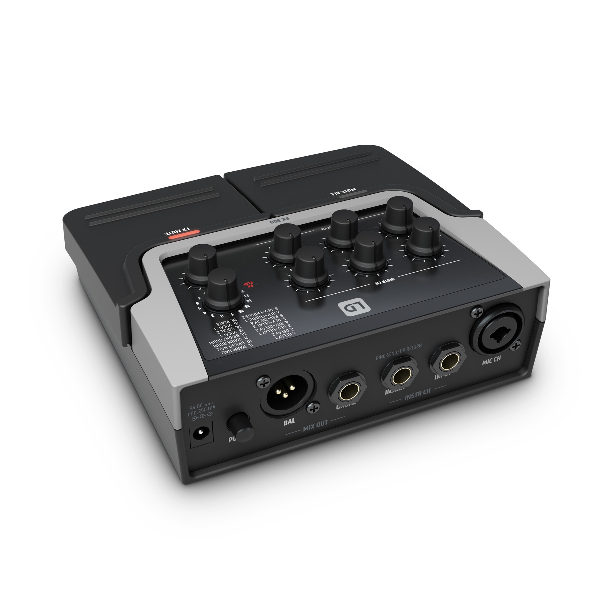 LD Systems FX300 2-Kanal-Pedal 16 digitale Effekte