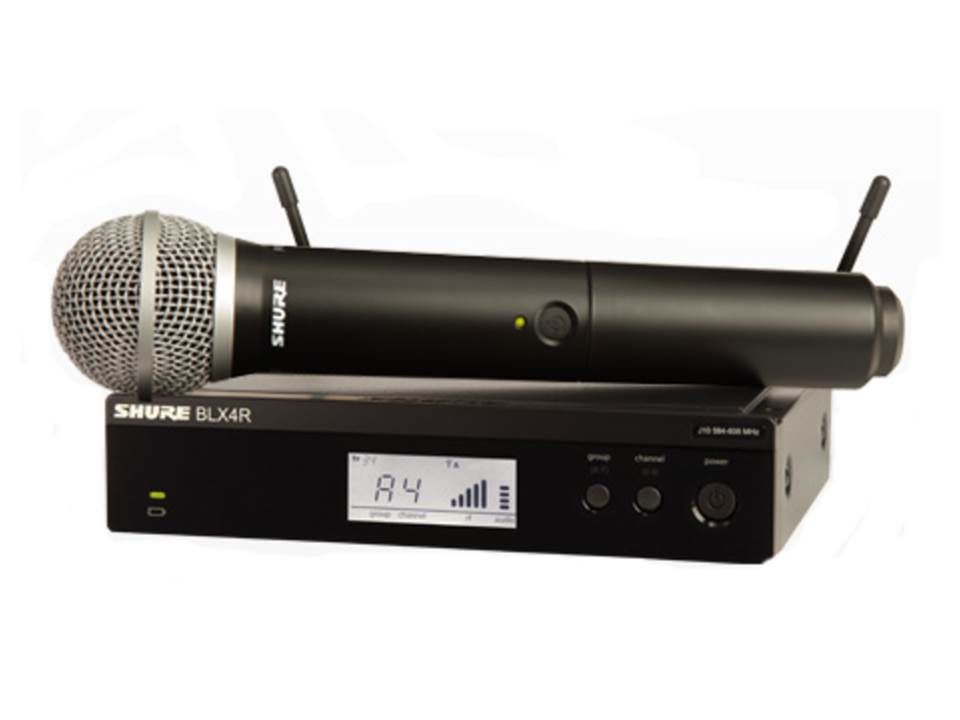 ShureSM58 Funkmikrofon mit RackempfängerBLX24RE/SM