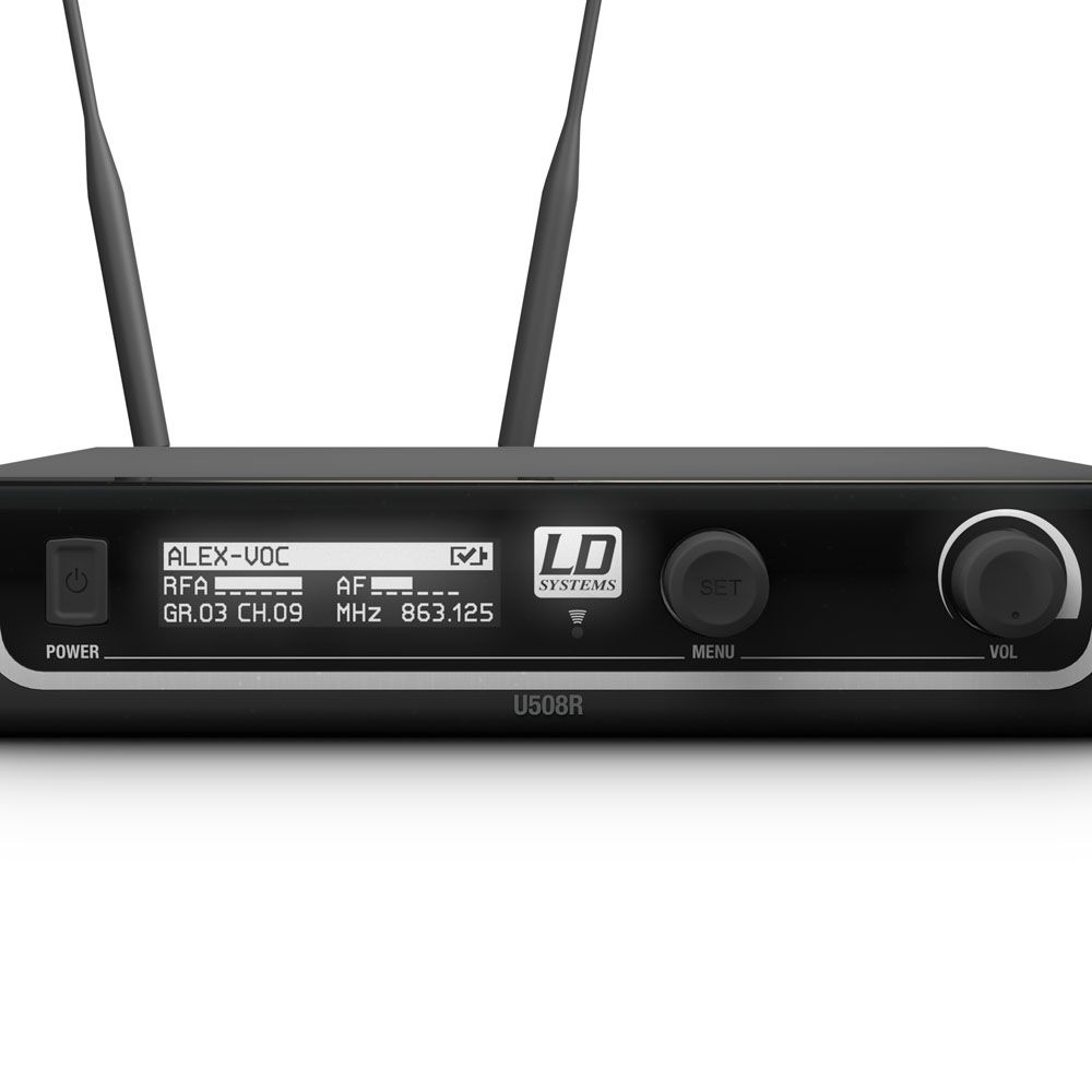 LD Systems U508BPH Set: Empfänger+Beltpack+Headset