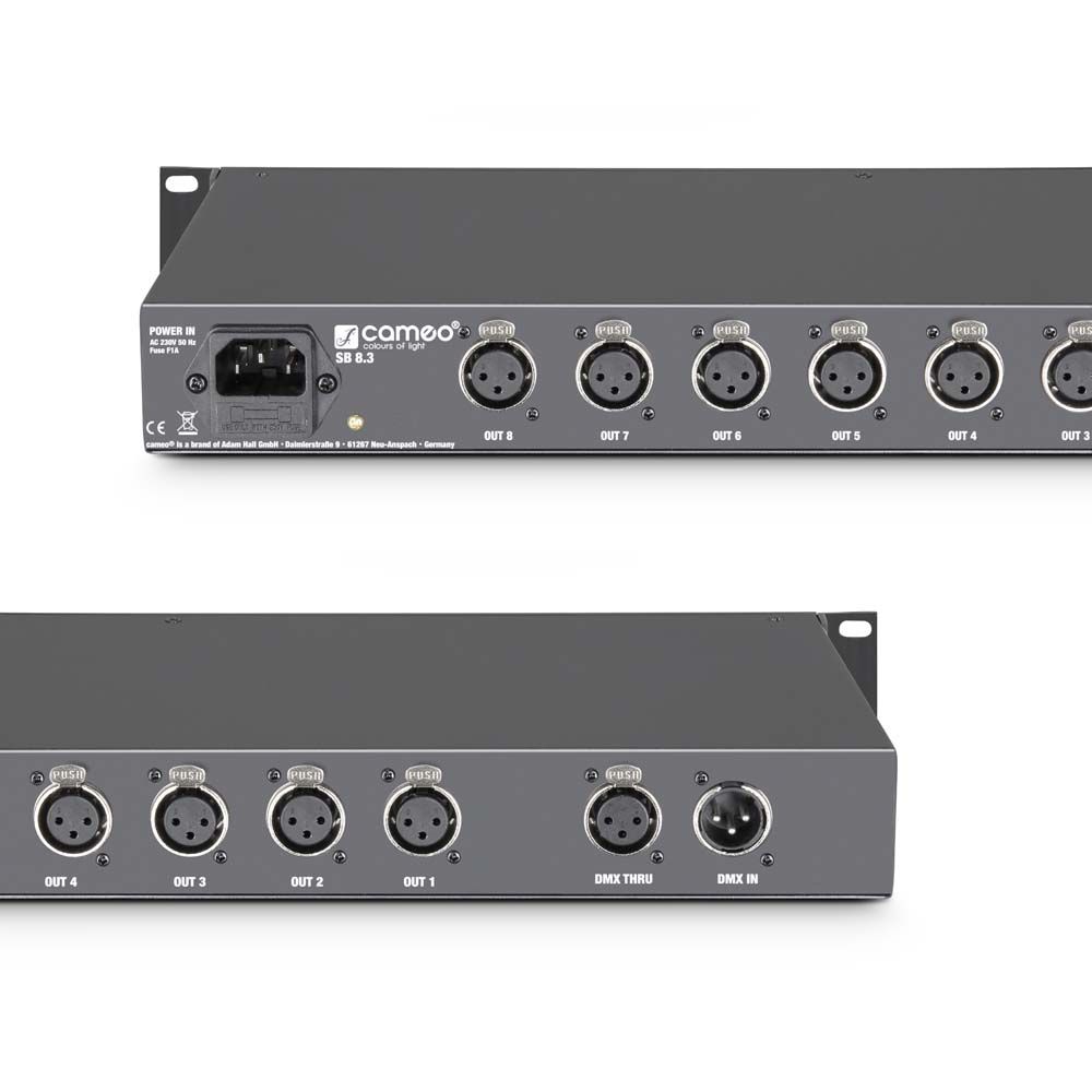 Cameo SB8.3 - 8-Kanal DMX Splitter/Booster (3-Pol)