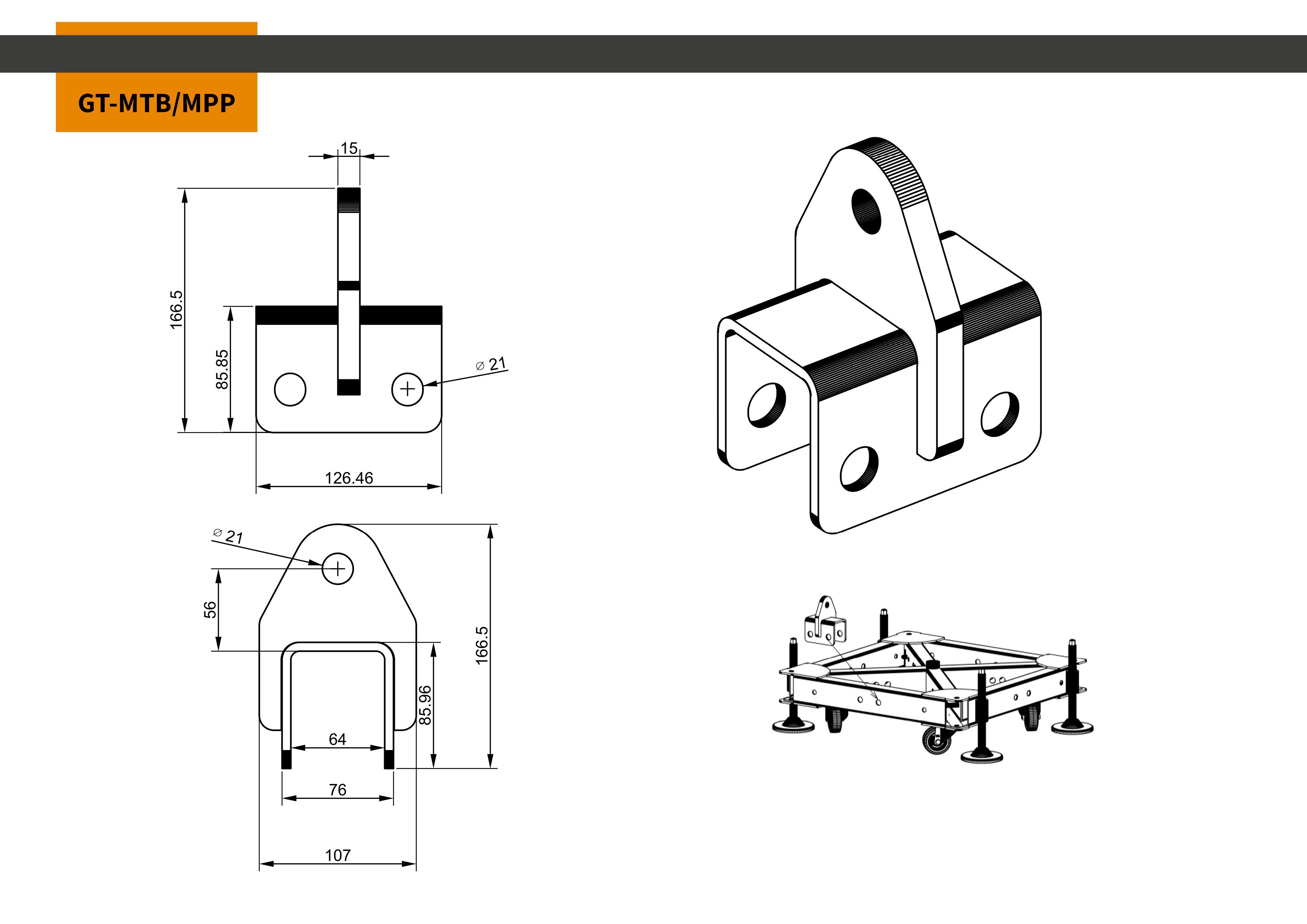 Global Truss MTB Motor Pickpunk PIN20 + 4mm R-Clip