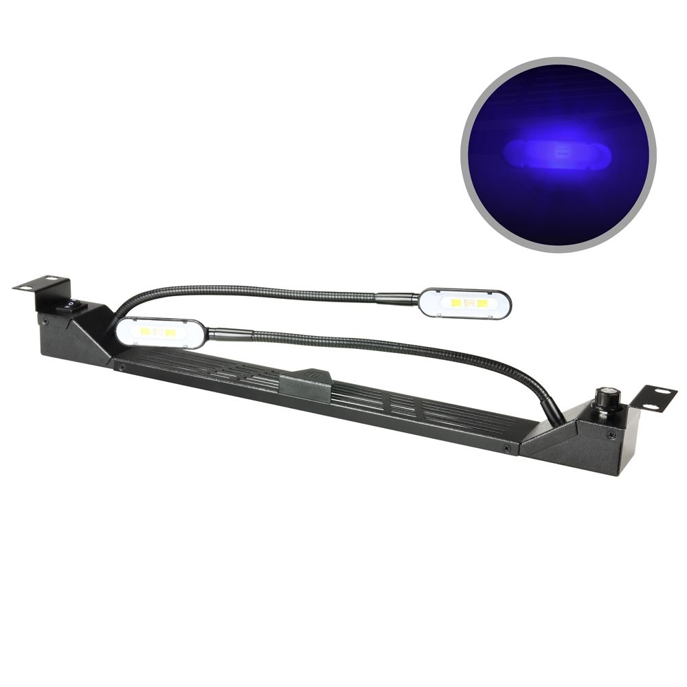 Adam Hall 19 Zoll LED 2er Schwanenhals Racklight