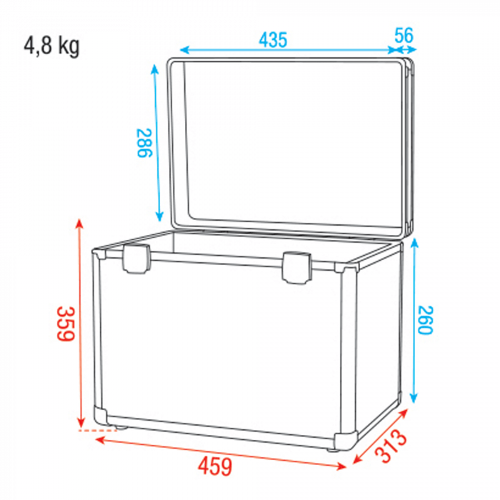 Dap Audio Case für 4x Flat PAR Scheinwerfer
