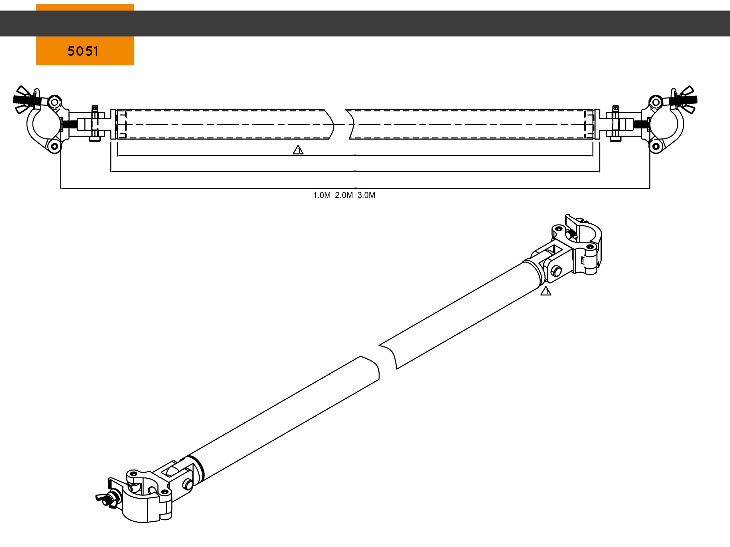 Global Truss Cornerbrake mit Trussaufnehmer 2 m