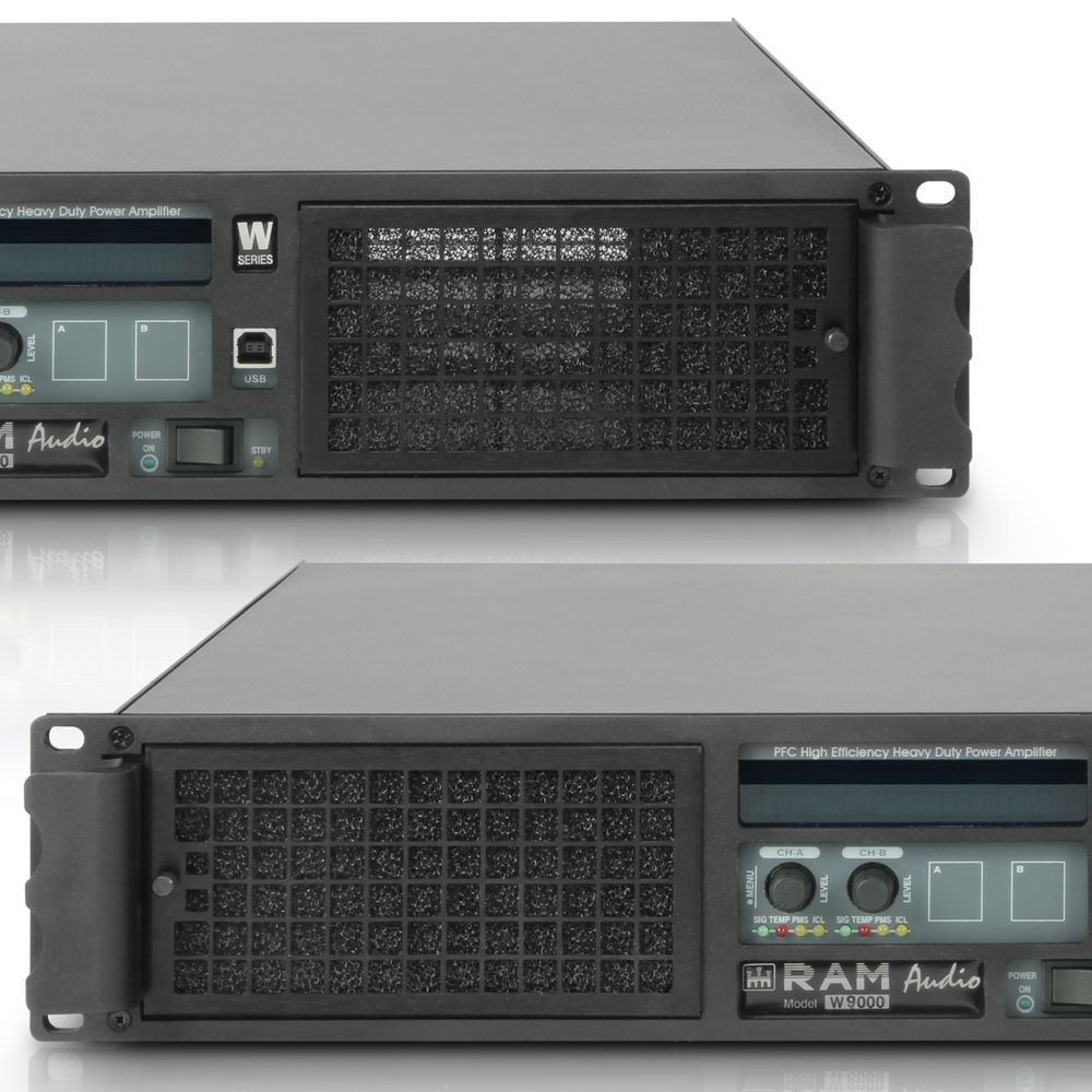 Ram Audio W9000 PA Endstufe 2x4400 Watt an 2 Ohm