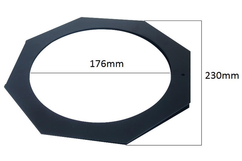 VARYTEC Farbfilterrahmen für lange PAR56er schwarz