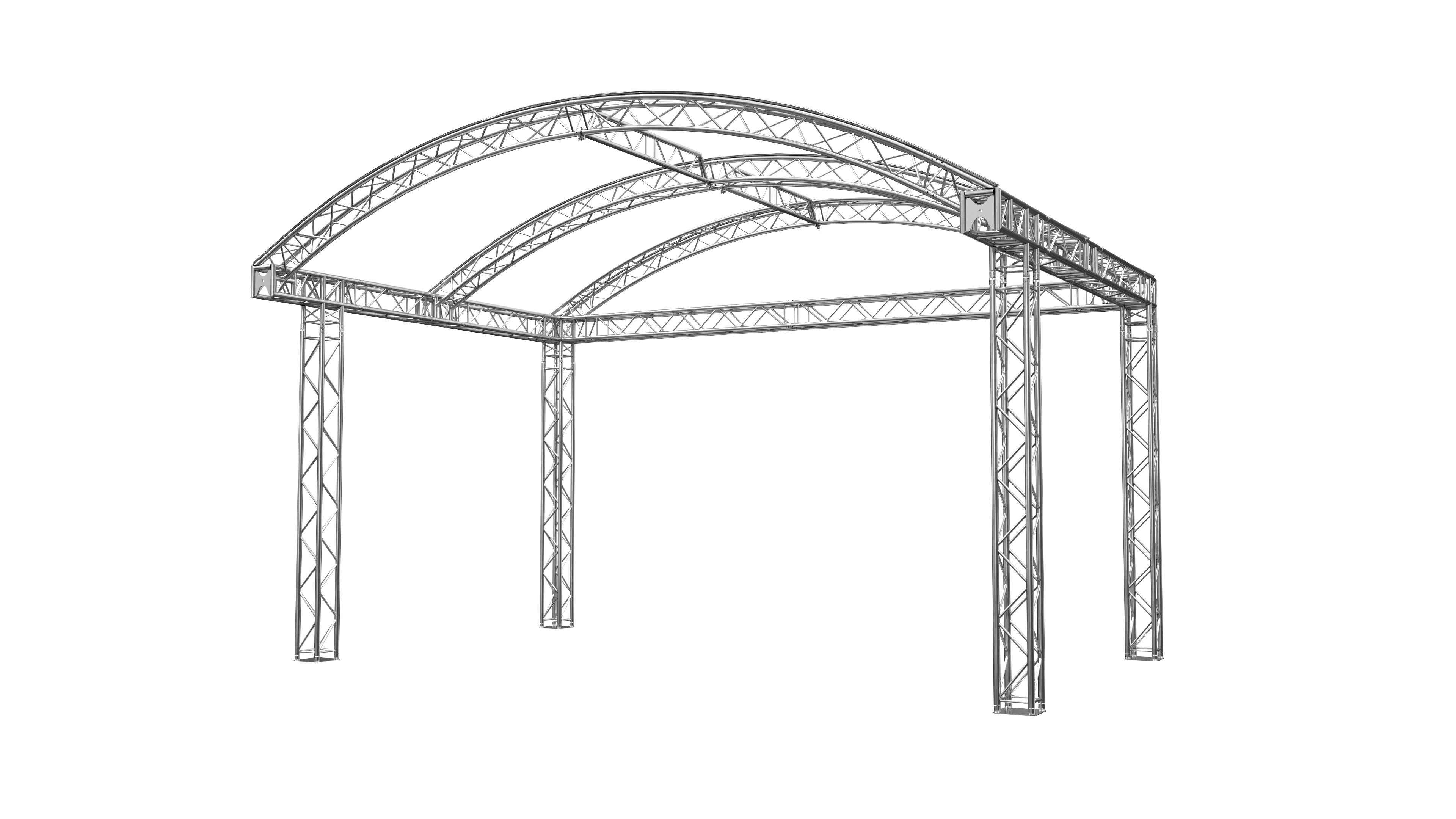 Global Truss Rundbogenbühne 6x4m Traversensystem