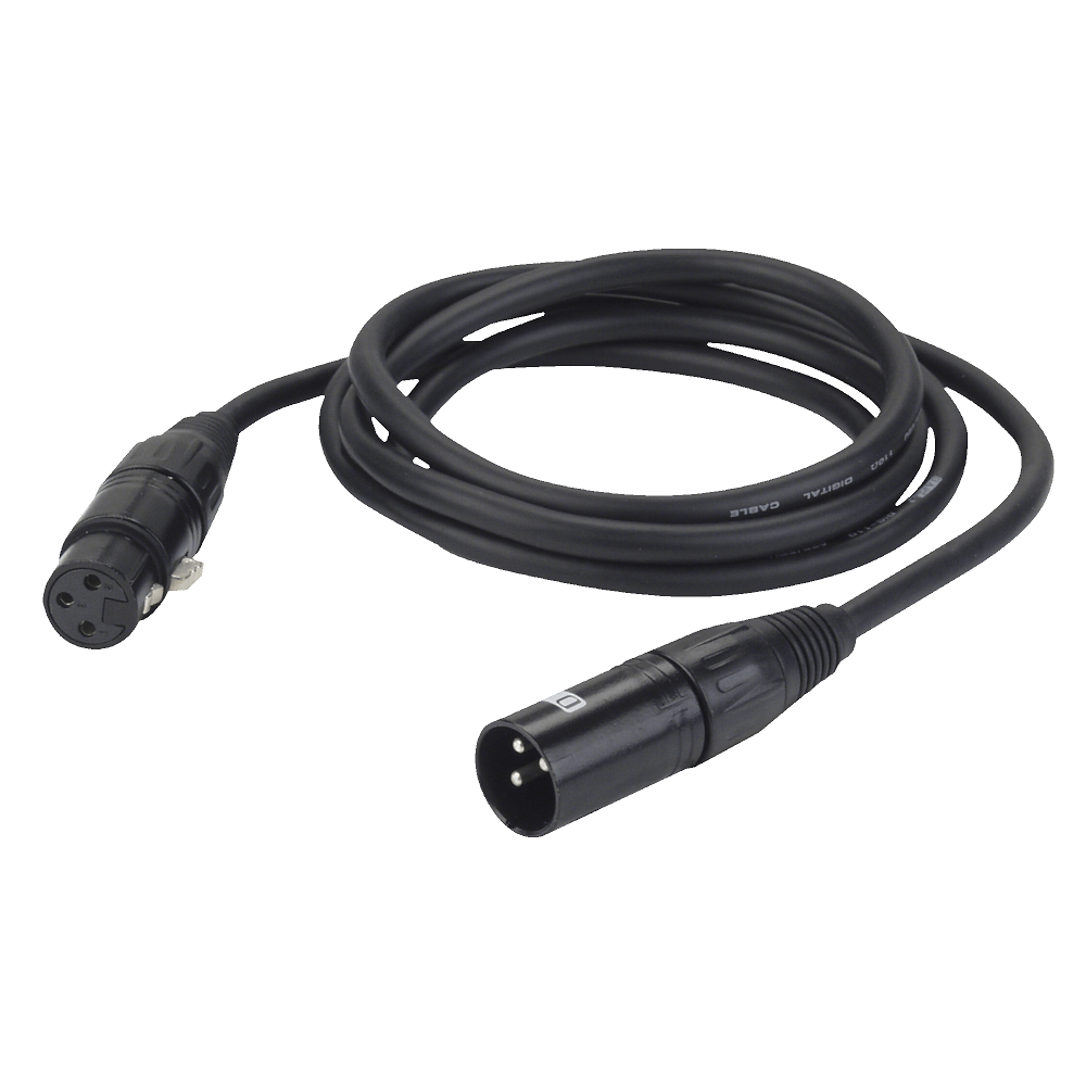 DMX Kabel male/female 3-pol. 6,00 Meter