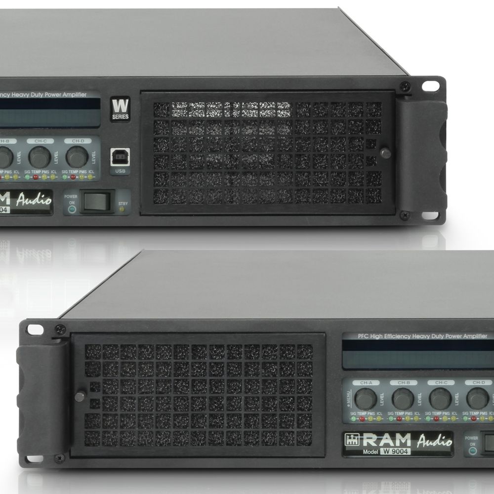 Ram Audio W9004 DSP, 4x2260 Watt 2 Ohm mit AES