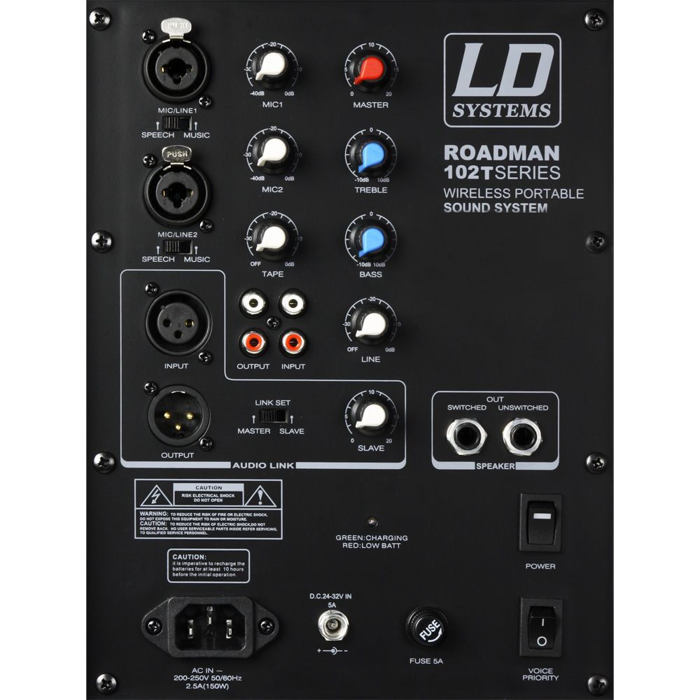 LD Systems Roadman 102HSB5,Mobiler PA Lautsprecher