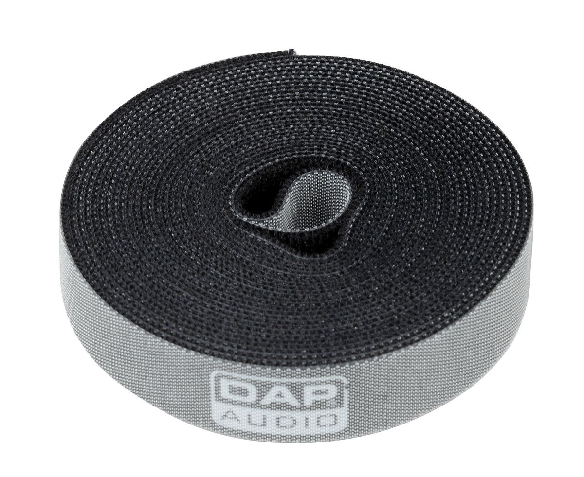 DAP Velcro Kabel Klett, Roll Schwarz, 4,5m