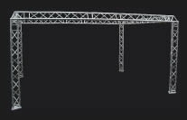 3 Punkt M-25 O-Stand (6,0 x 4,0 x 3,0 Meter)