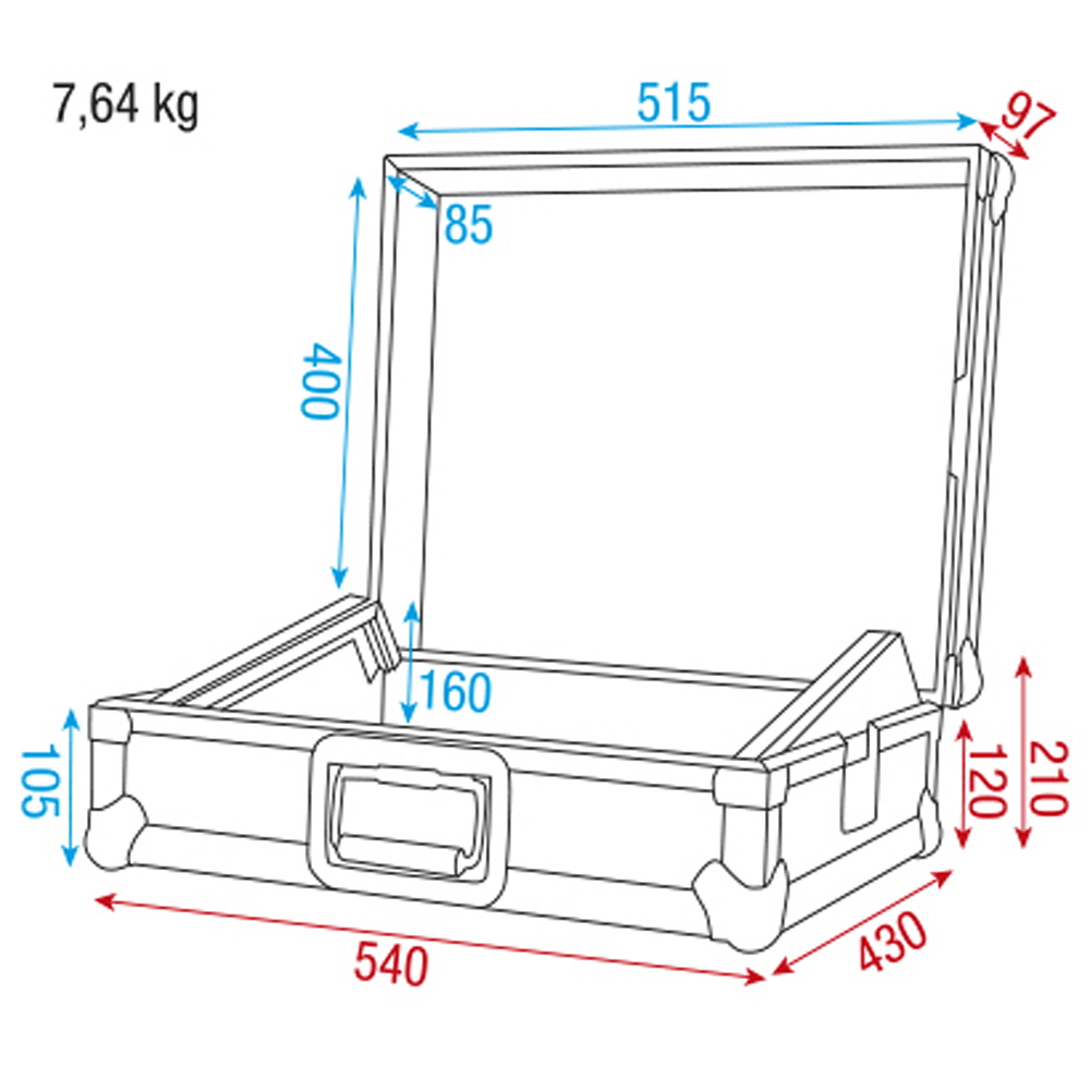DAP ACA-MC1 19 Zoll Mixer case 8U