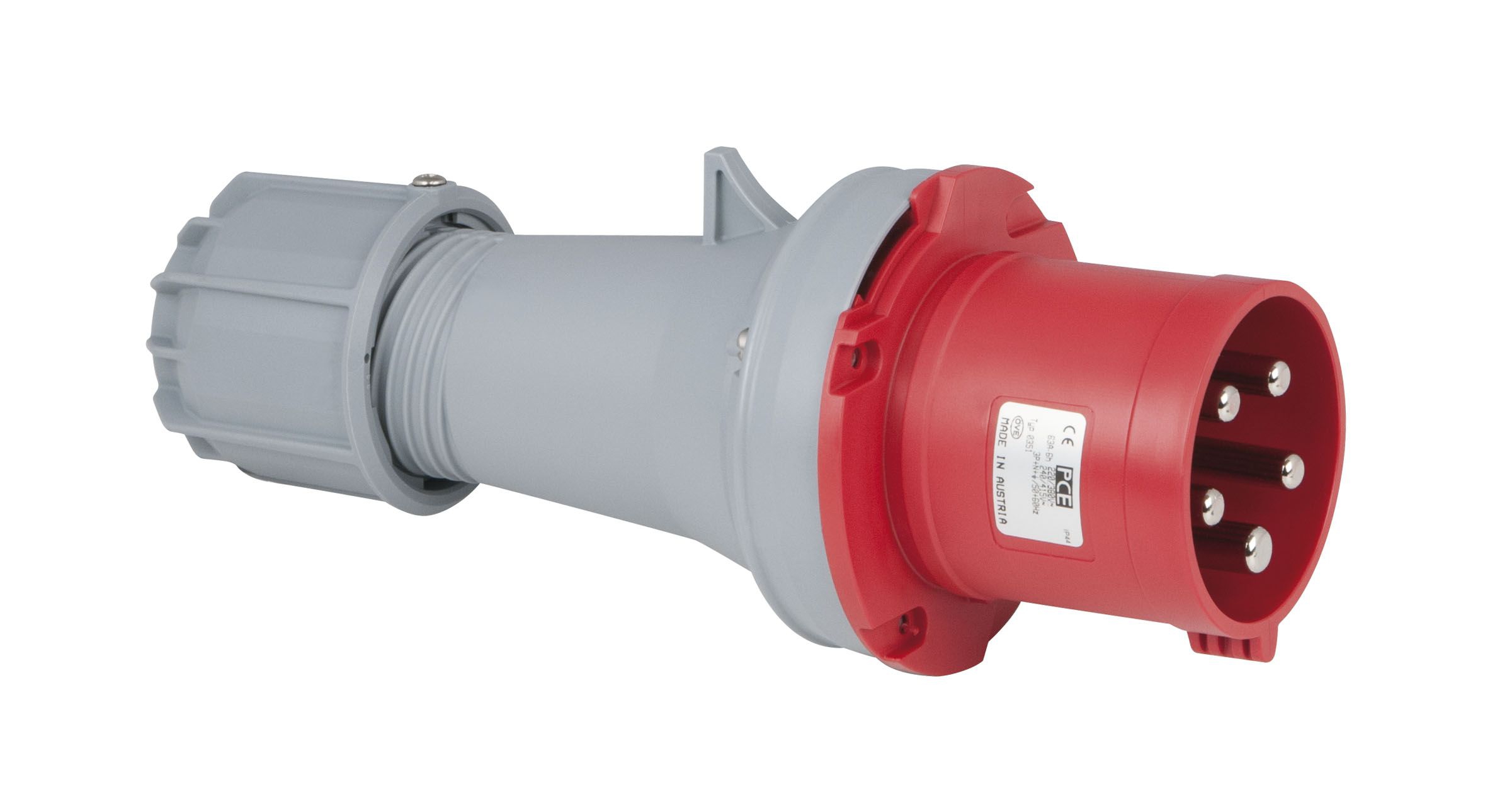 PCE CEE 63 Ampere, 400 Volt, 5pol Stecker rot