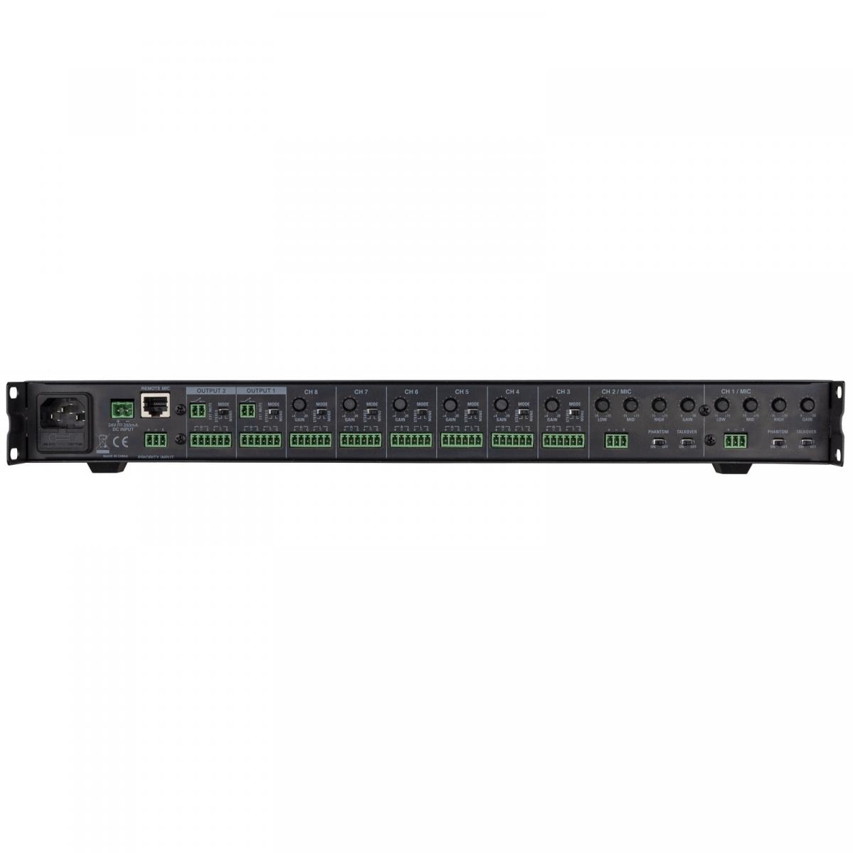 Audiophony MX82 Zonenmischpult mit 8 Eingängen