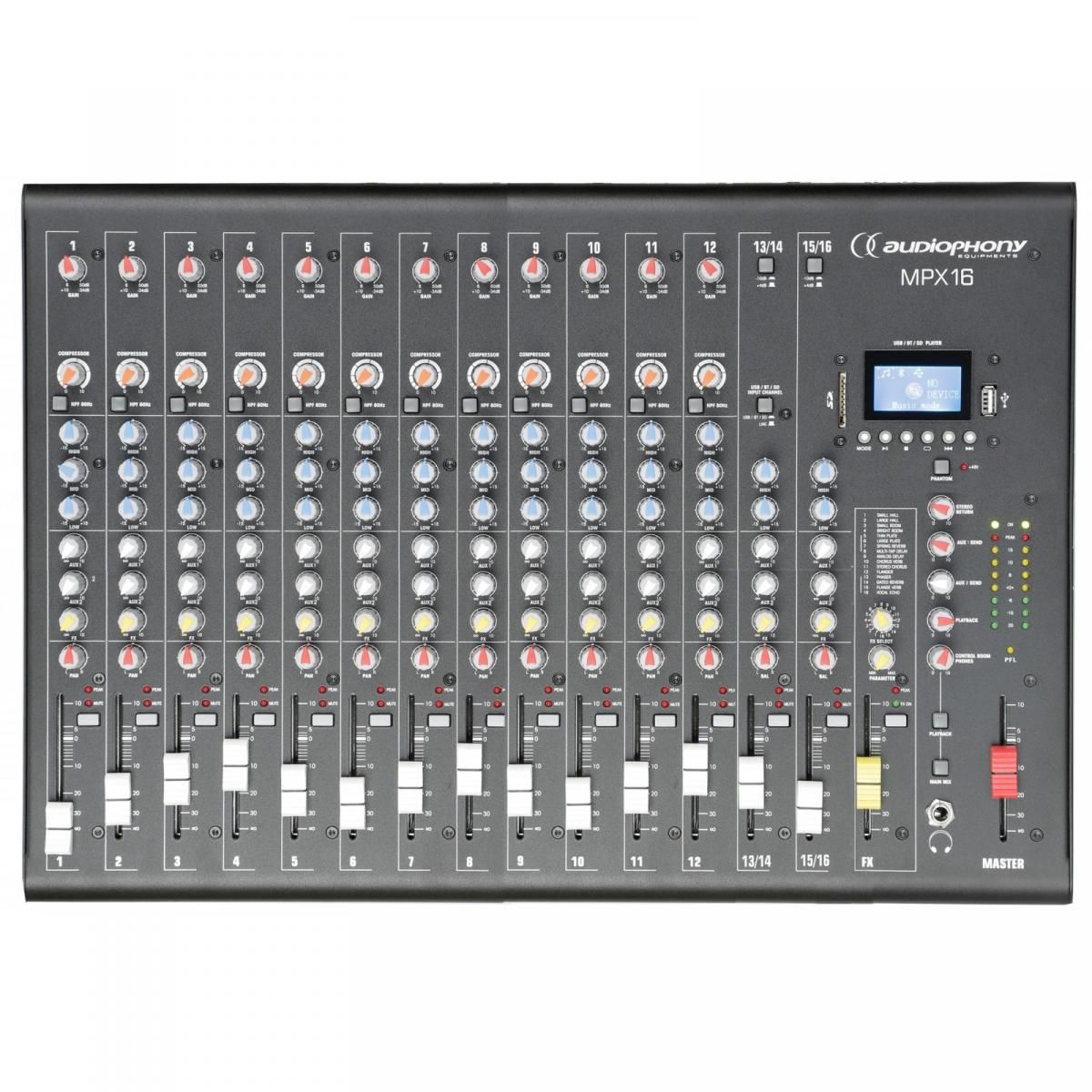 Audiophony MPX16 16-Kanal Mischpult