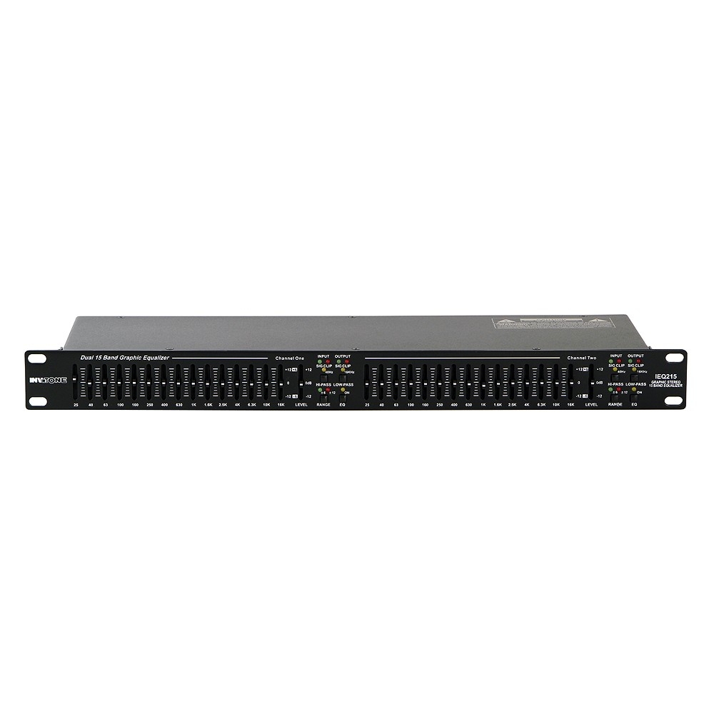 Invotone IEQ215 2x15 Band Equalizer 19 Zoll Format