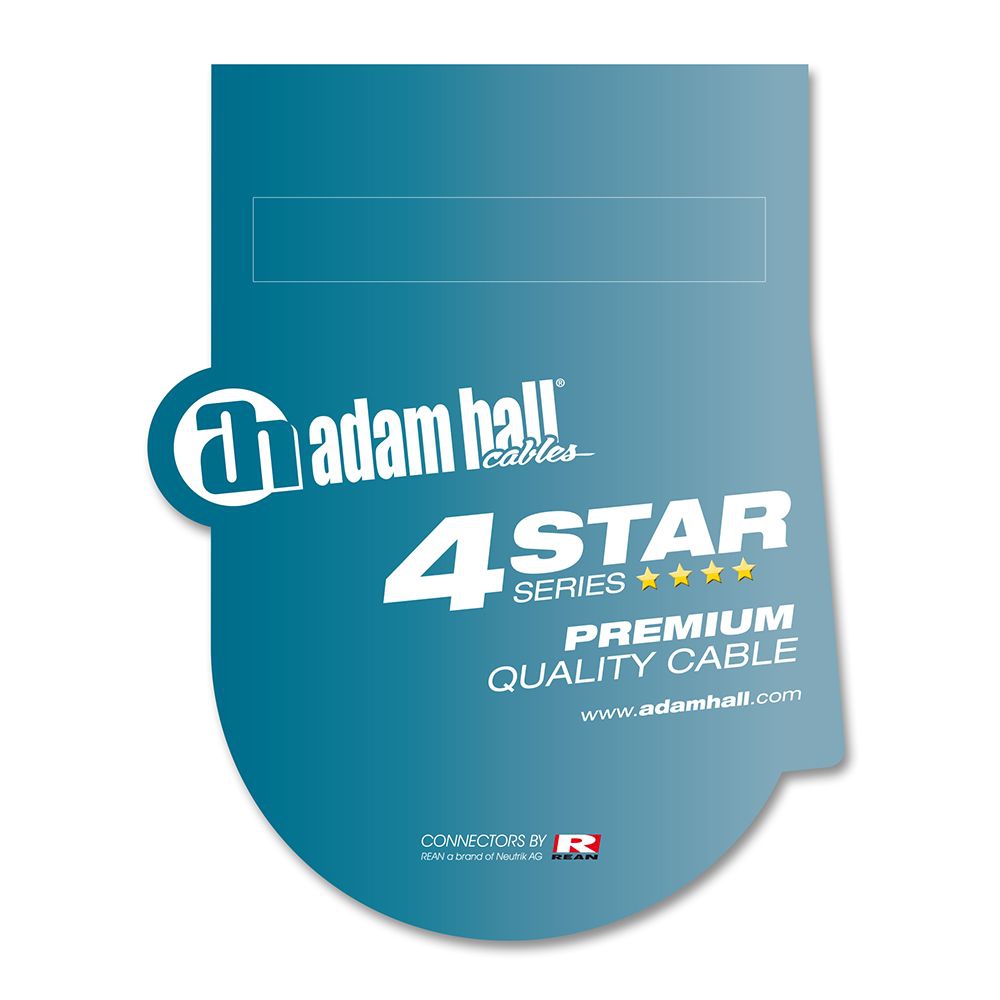 Adam Hall 4Star Serie XLR male/6,3mm Mono 3,0 M.