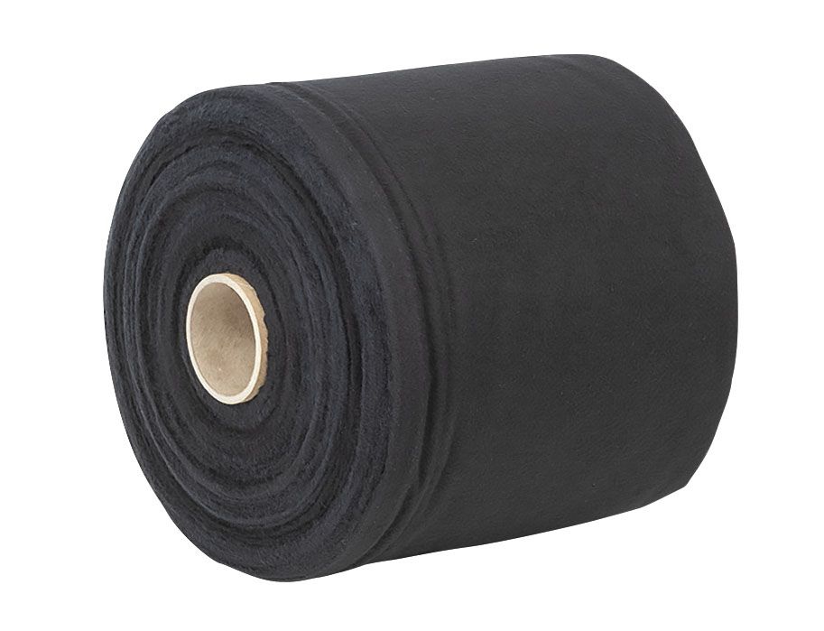 WENTEX DEKO-MOLTON, Schwarz, 60m x 20cm Rolle