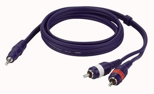 3,5mm Klinke Stereo auf 2 RCA Chinch male 6m