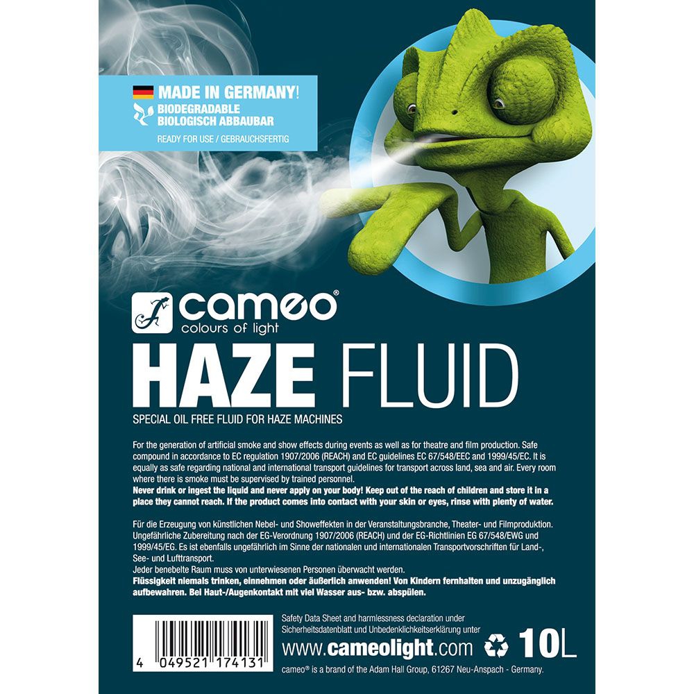 Cameo HAZE FLUID 10L feine Dichte lange Standzeit