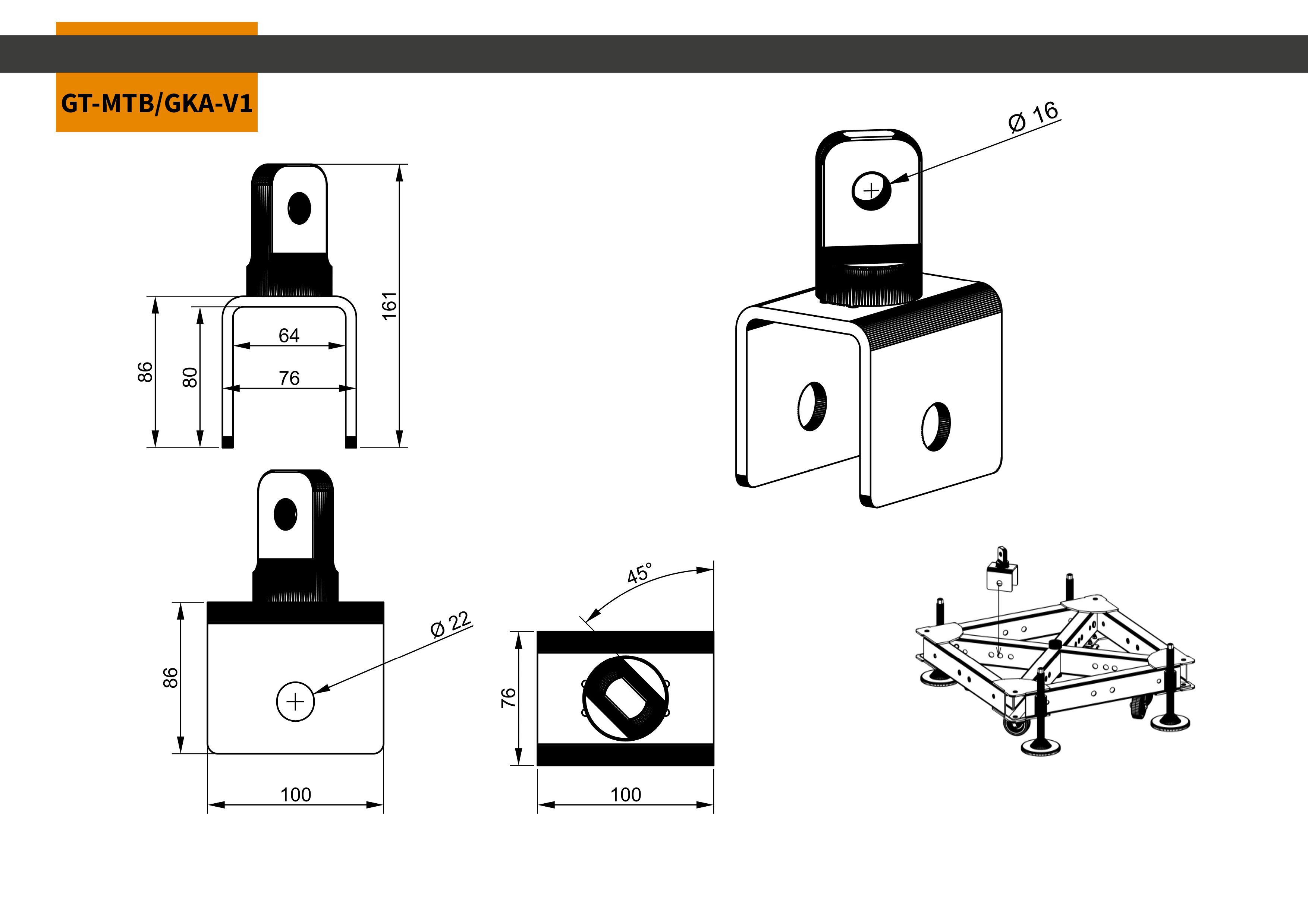 Global Truss MTB Gabelkopf Abgang Version 1