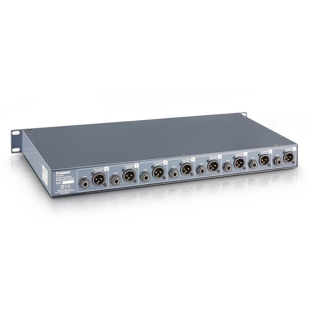 Palmer Pro PAN16, 8 Kanal 19 Zoll passive DI-Box