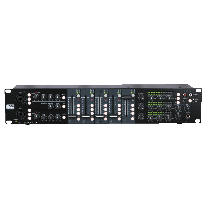 DAP IMIX-7.3 7 Channel 2U install mixer, 3 zones