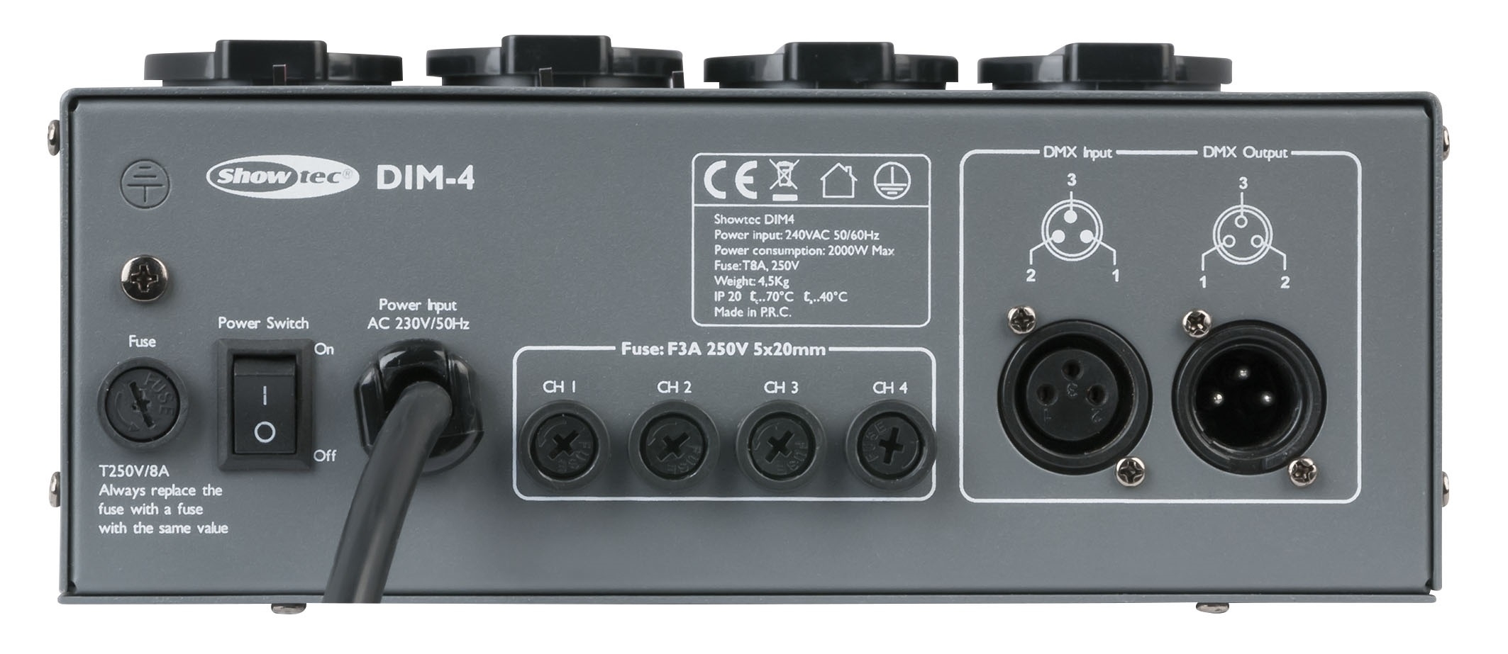 Showtec DIM-4 4 Kanal Dimmer Pack