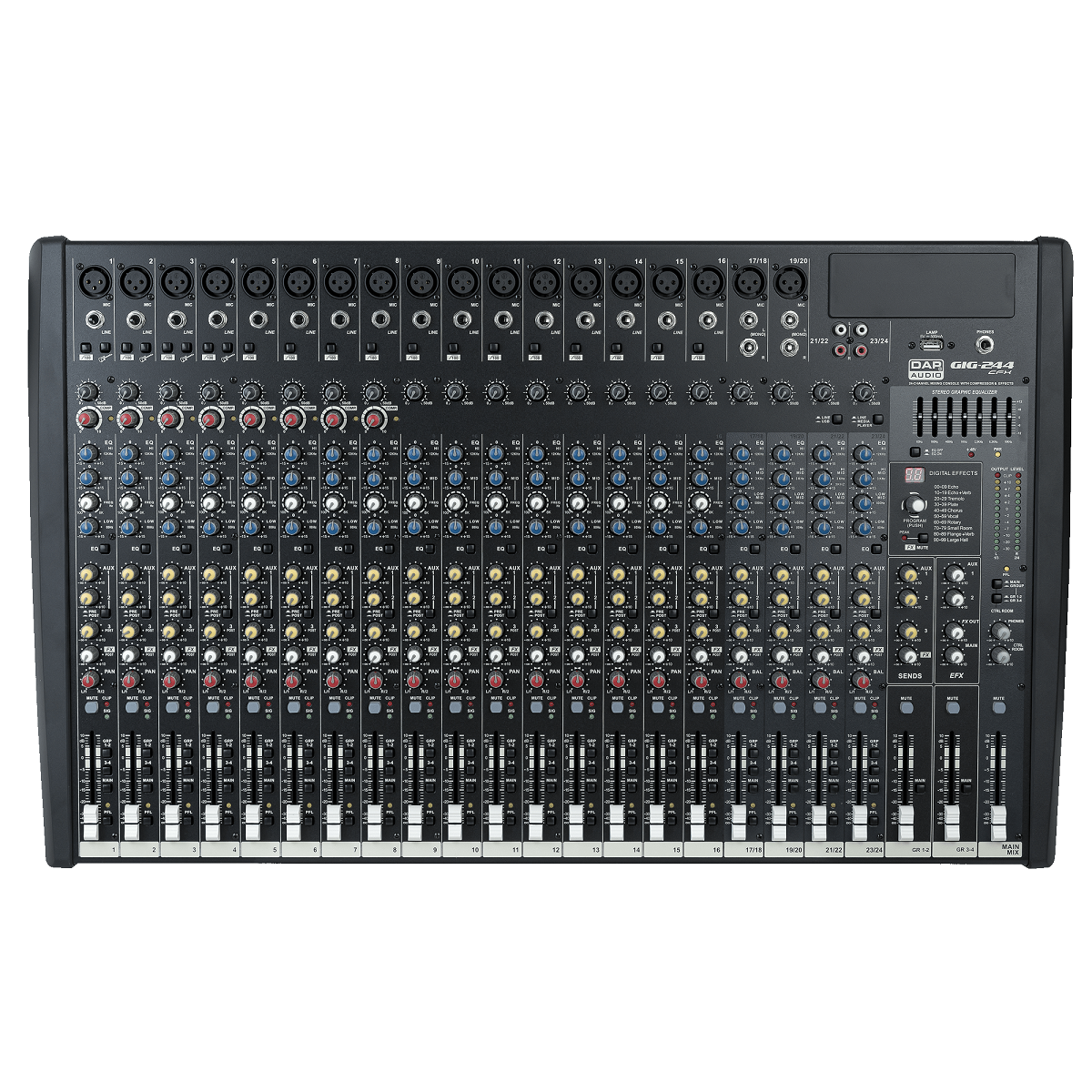 DAP GIG-244CFX 24 Kanal Mixer mit DSP