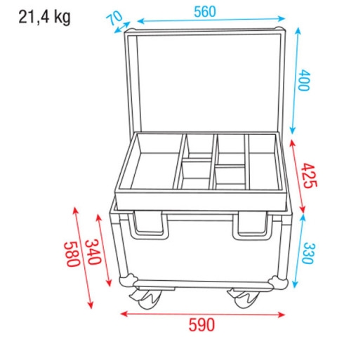 DAP Audio - Rigging Flightcase mit Einsatzkasten