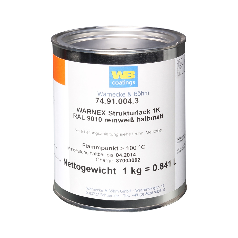 Warnex Strukturlack weiß 1 kg