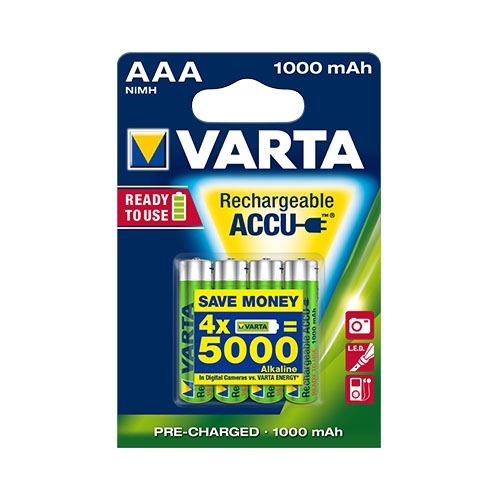 VARTA RechargeableAccu5703 AAA Micro 1000mAh