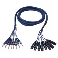 DAP FL61 - 8 XLR/F 3 p. > 8 Jack mono 3 m