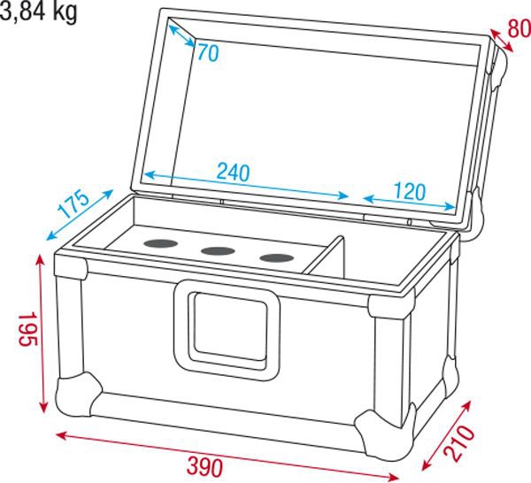 DAP ACA-MIC4 Pro Case for 6 mics
