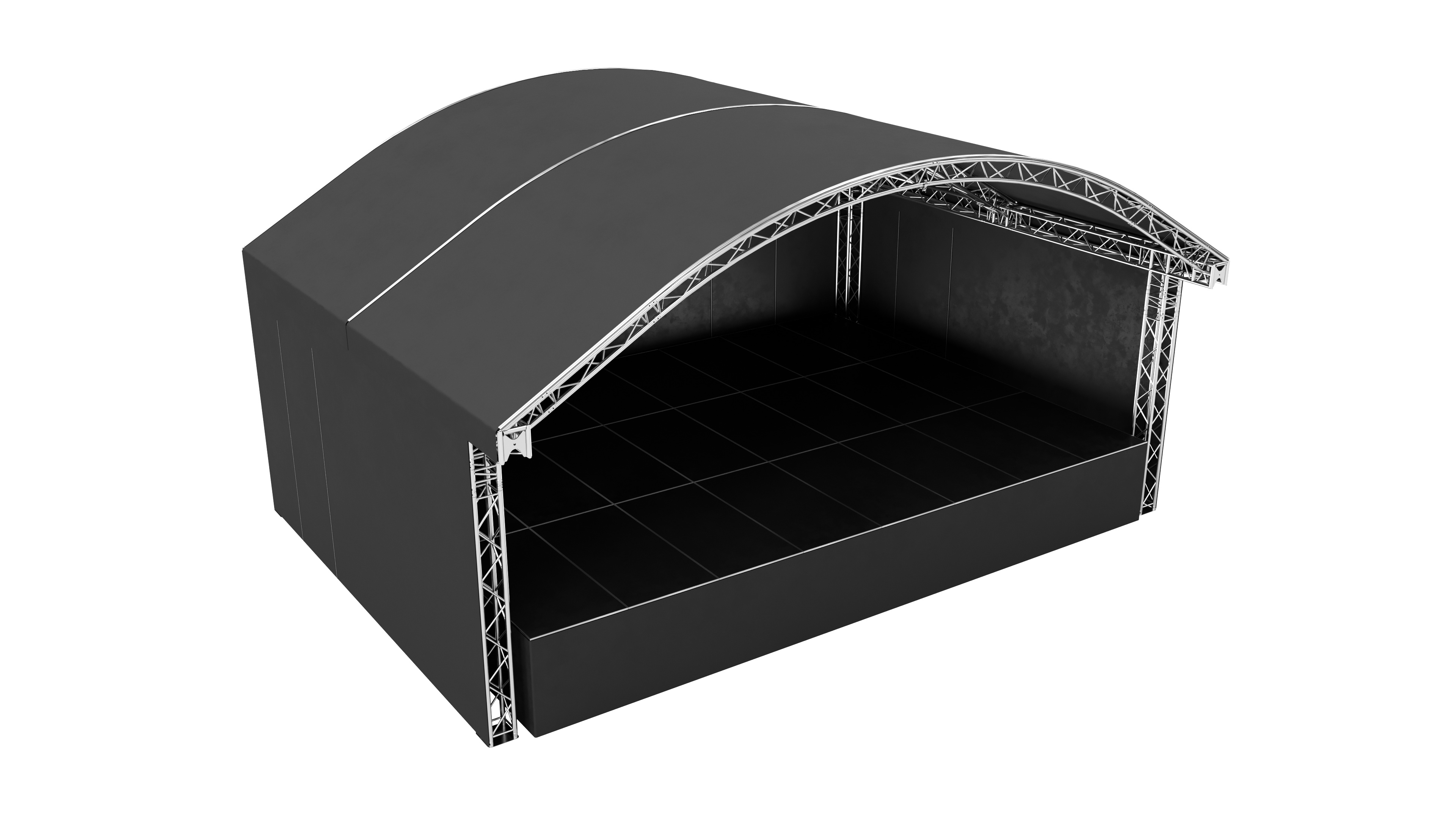 Global Truss Rundbogenbühne 8x6m Traversensystem