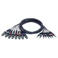 DAP FL67 - 8 XLR/F 3 p. > 8 Jack stereo 3 m