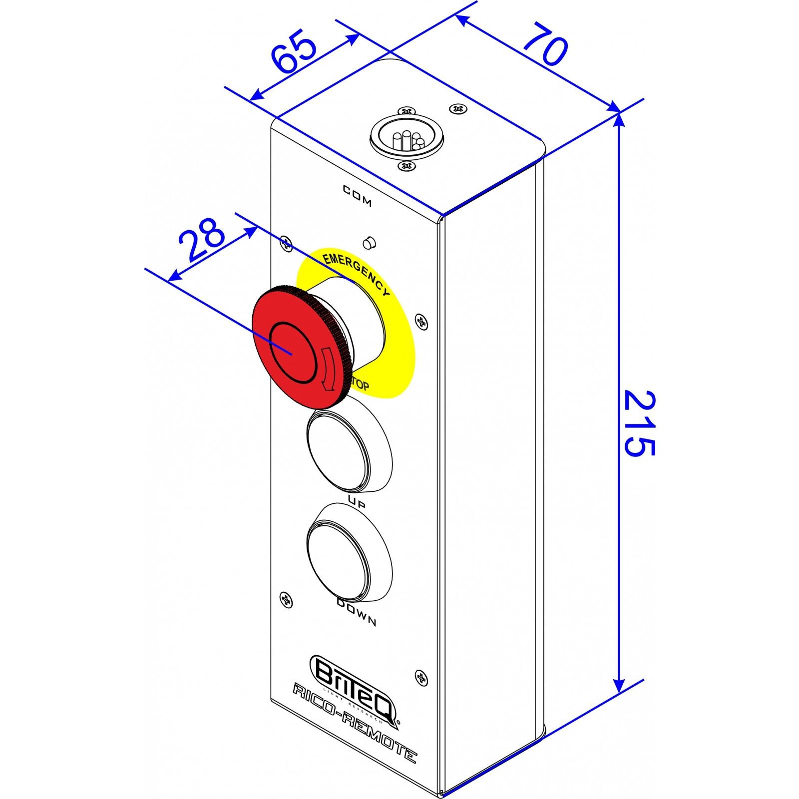 BriteQ RICO-Remote Controller für V4/V8 Steuerung