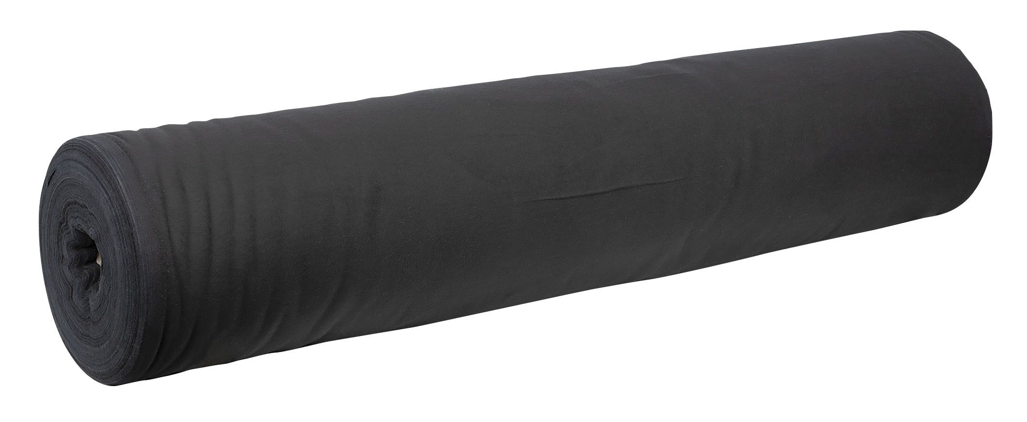 WENTEX DEKO-MOLTON, Schwarz, 60m x 100cm Rolle