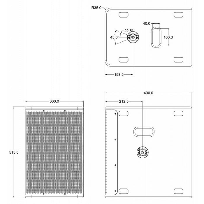 Audiophony iLINEsub12A Subwoofer aktiv