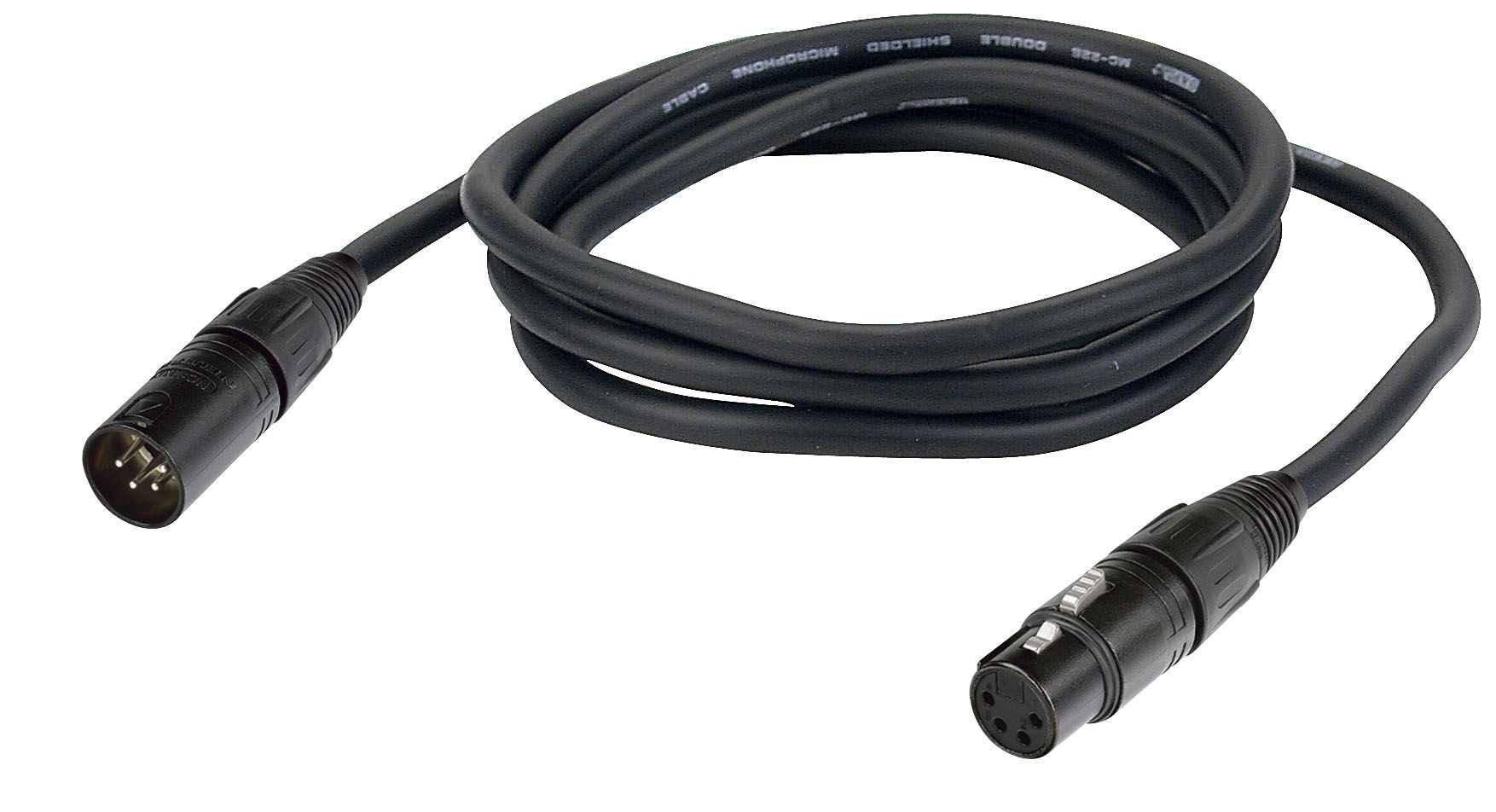 XLR Cable 4p M/F 6mtr, with Neutrik connectors