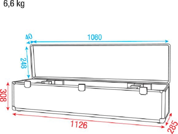 LCA-BAR2 Case for 4 x LED Bar Value line