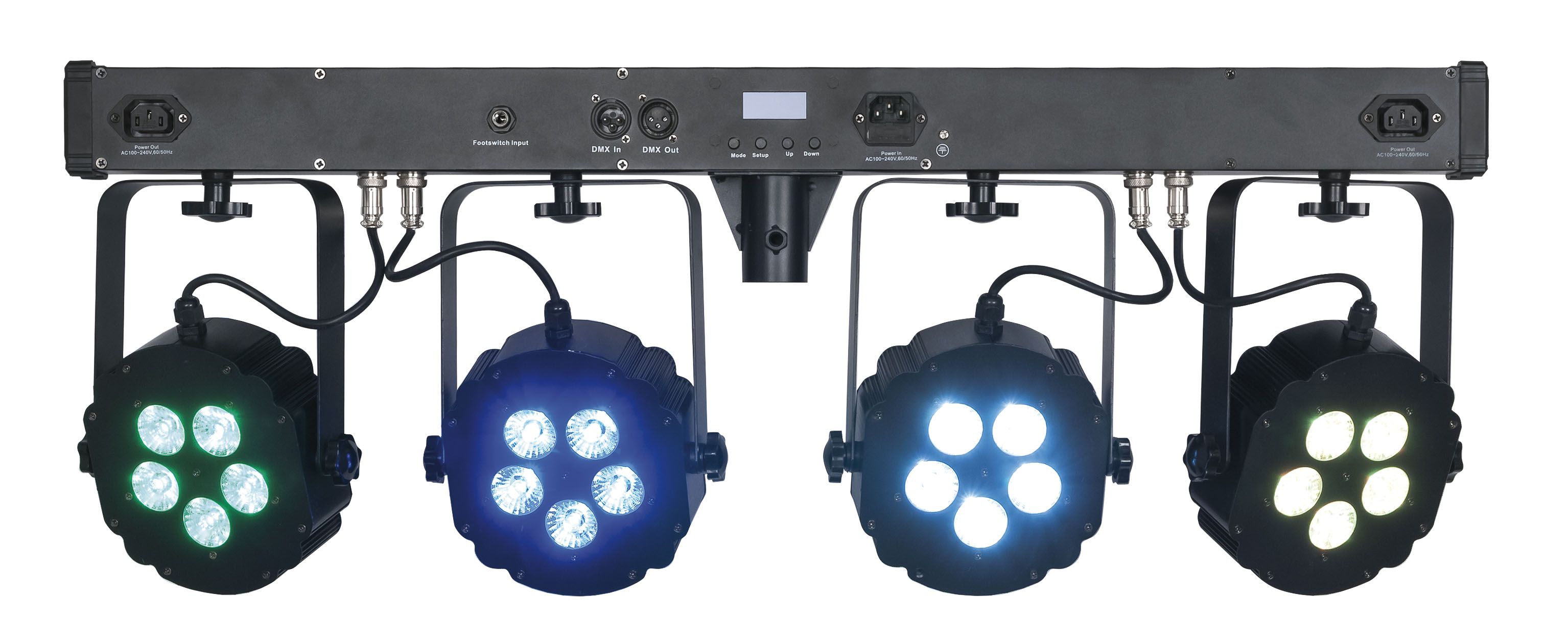 Showtec Compact Power Lightset 4 RGBW mit Stativ