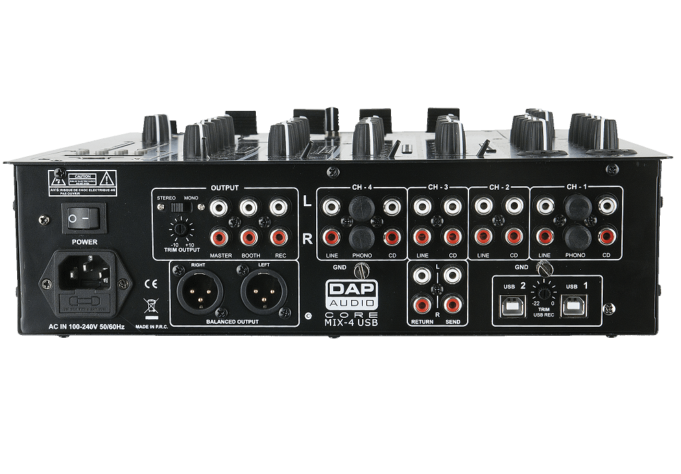 DAP Audio CORE MIX-4 USB 4-Kanal DJ-Mixer
